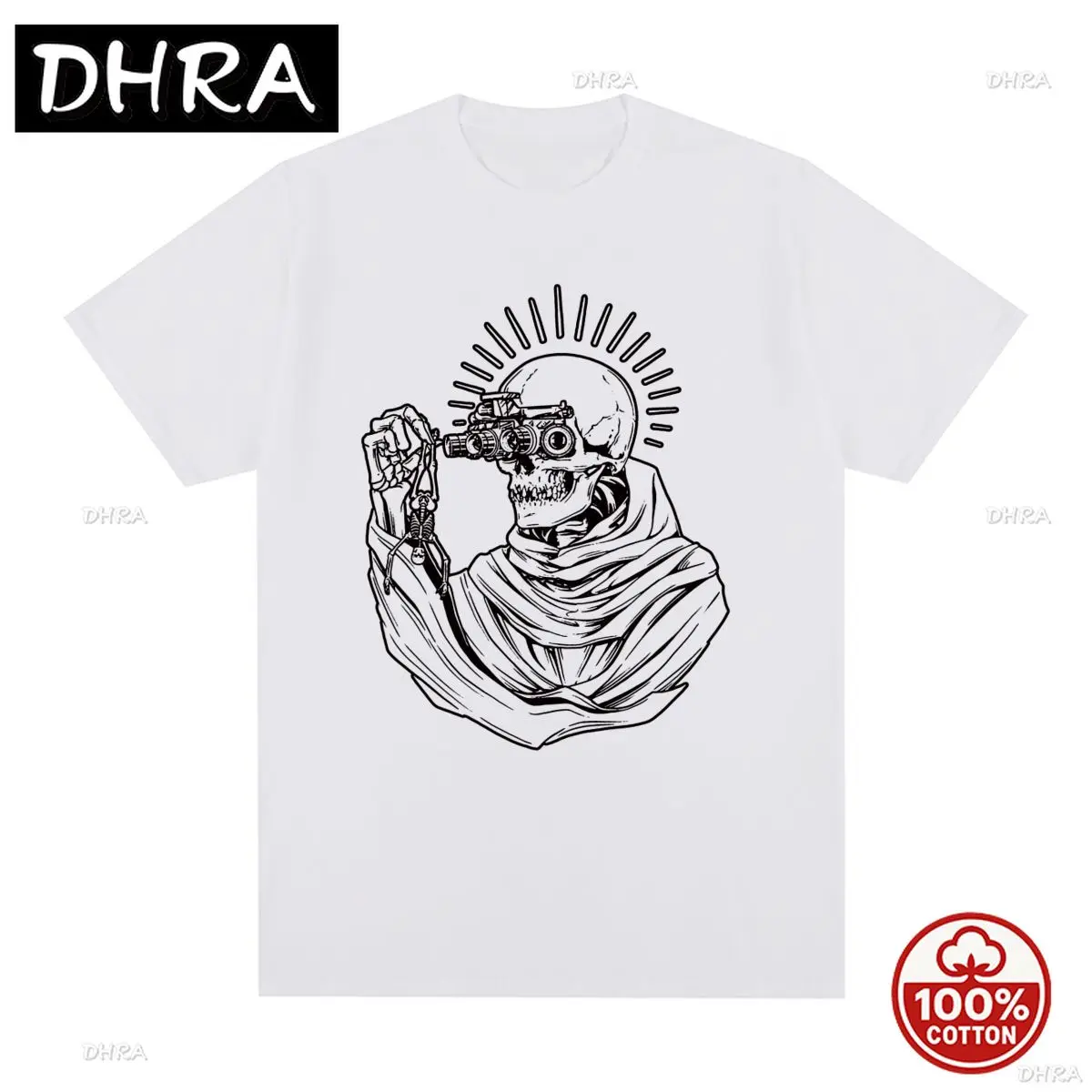 

Summer Vintage T-shirt Death Skeleton Retro Graphic Cotton Men T Shirt New Tee Tshirt Unisex Breathable Tops Aesthetics style
