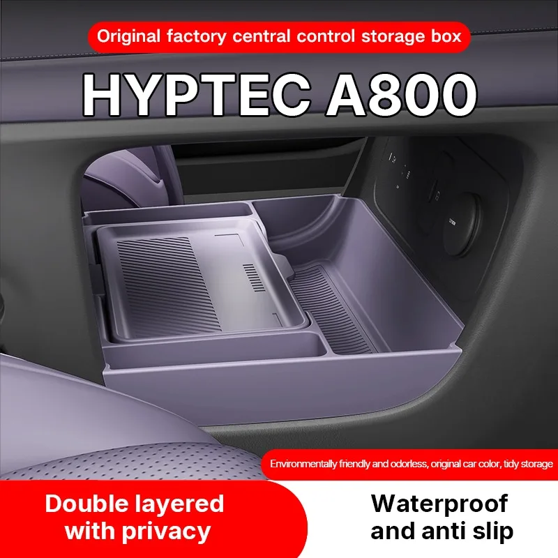 For ‌‌HYPTEC A800 2025 2026 Storage Box Center Armrest Hidden Box Cup Holder Organizer Interior Accessories