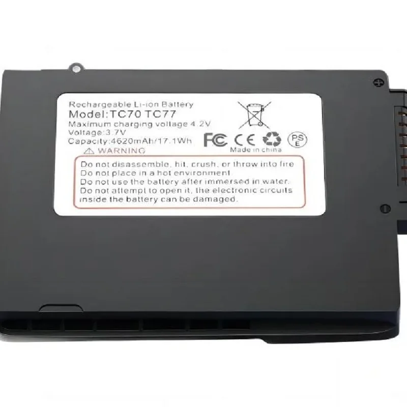 Suitable for Zebra TC70/75/77 lithium rechargeable High Capacity battery 3.7V 4620mAh rechargeable barcode scanner battery