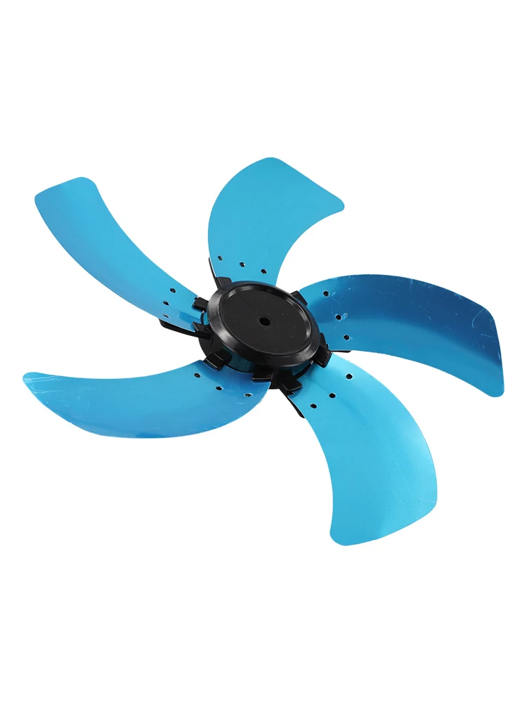 Robust and Lightweight Aluminum Five Blade Set for 16 Inch Fans Features a Convenient Nut Cover Base to Enhance Usability