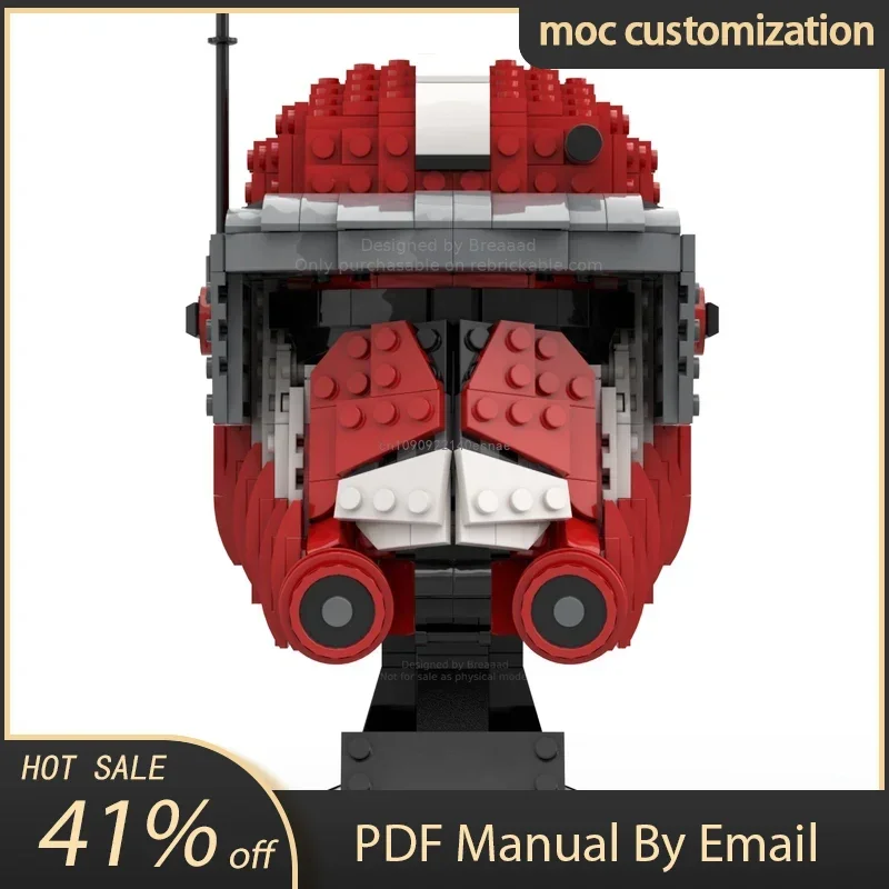 

754pcs Moc Star Battle Commander Fox Helmets Model Building Blocks Bricks Diy Education Assembly Toys for Kids Birthday Gifts