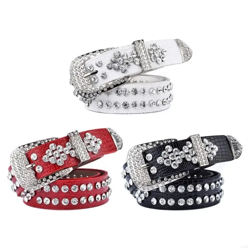 P88B Bright Hot Girl Teens Jeans Skirt Waist Chain Belt Fashion Full Belt