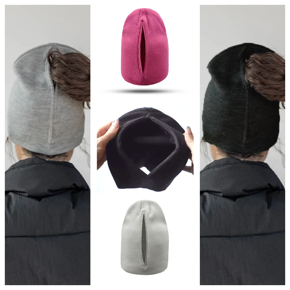 

Магнитная кепка с вязаной кепкой с открытым хвостиком, спортивная кепка из пряжи, кепка-пуловер, женская кепка, автоматическая магнитная кепка, легкая