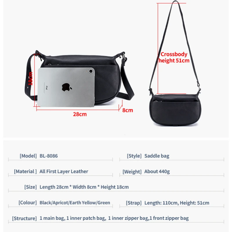 Genuine Leather Phone Shoulder Bag Luxury Tote Cowhide Dumpling Commuter Handbag Crossbody Clutch Wallet Lipstick Pouch Women