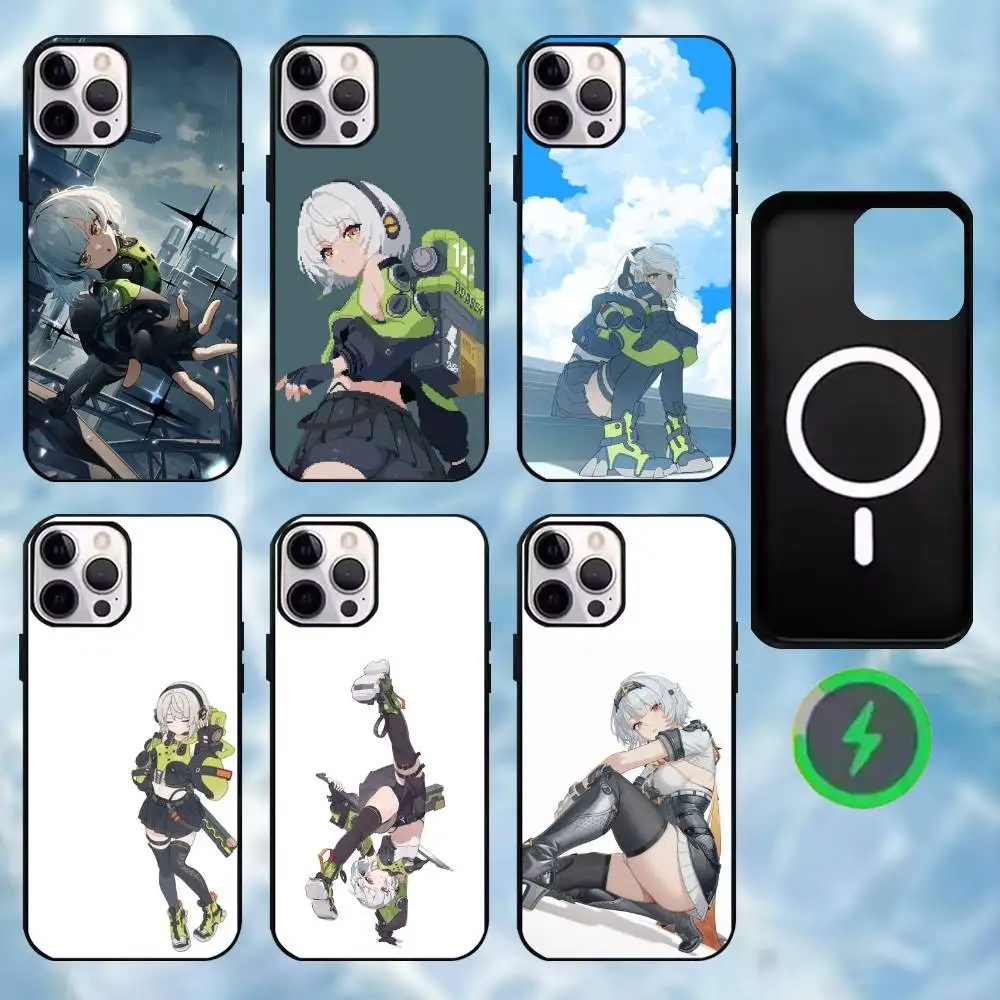 

Silver Soldier Anby Phone Case For iPhone17,16,15,14,13,12,11 Plus,Wireless charging protective case soft cover