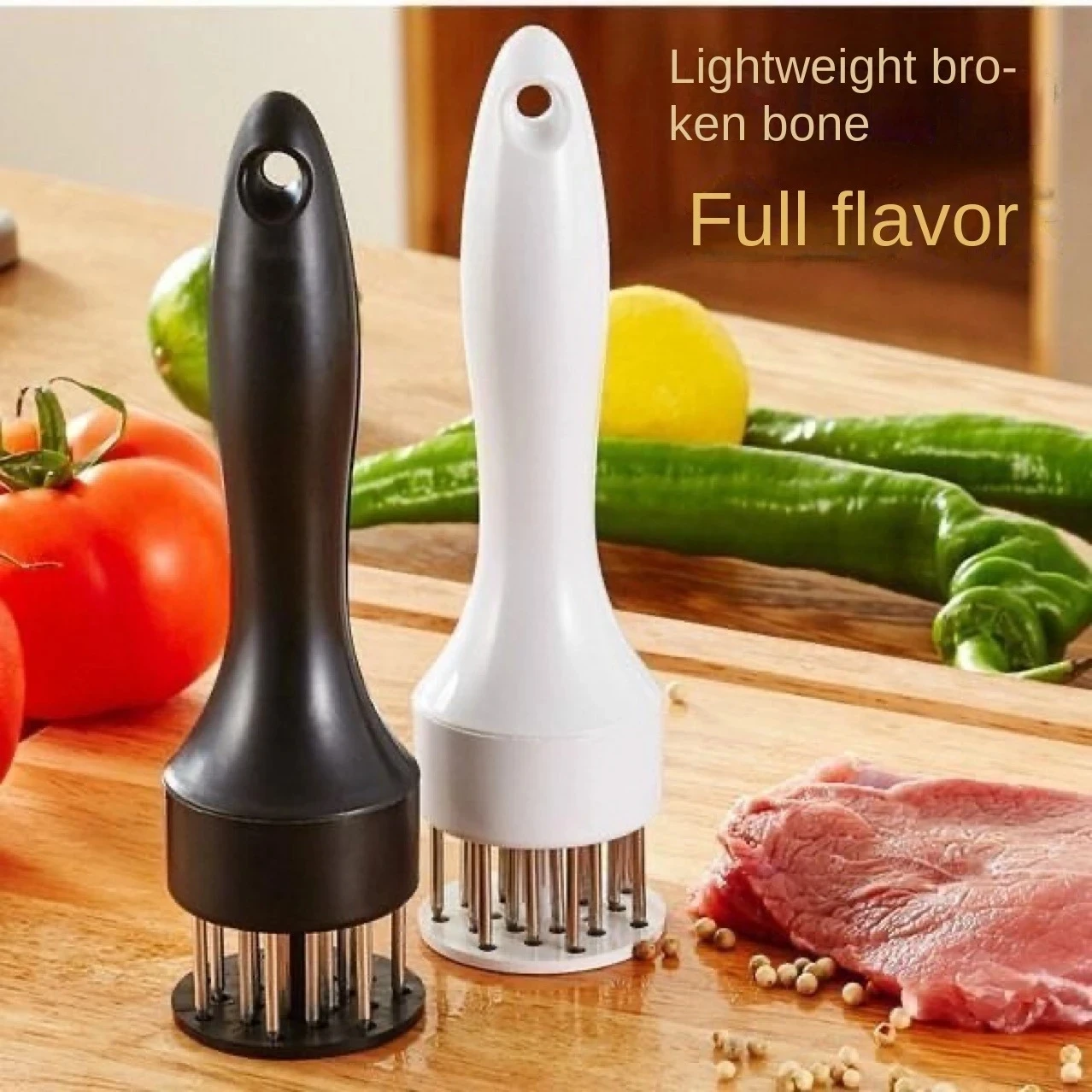 Professional Meat Tenderizer Needle With Stainless Steel Steak Pork Chop Meat Hammer Kitchen Cooking Tool Accessories