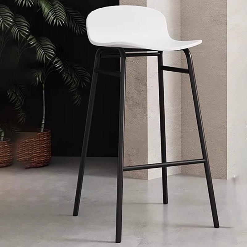 

High Nordic Outdoor Bar Chair Folding Stool With Backrest Bar Chair Wooden Iron Vintage Outside Taburete De Bar Bar Furniture