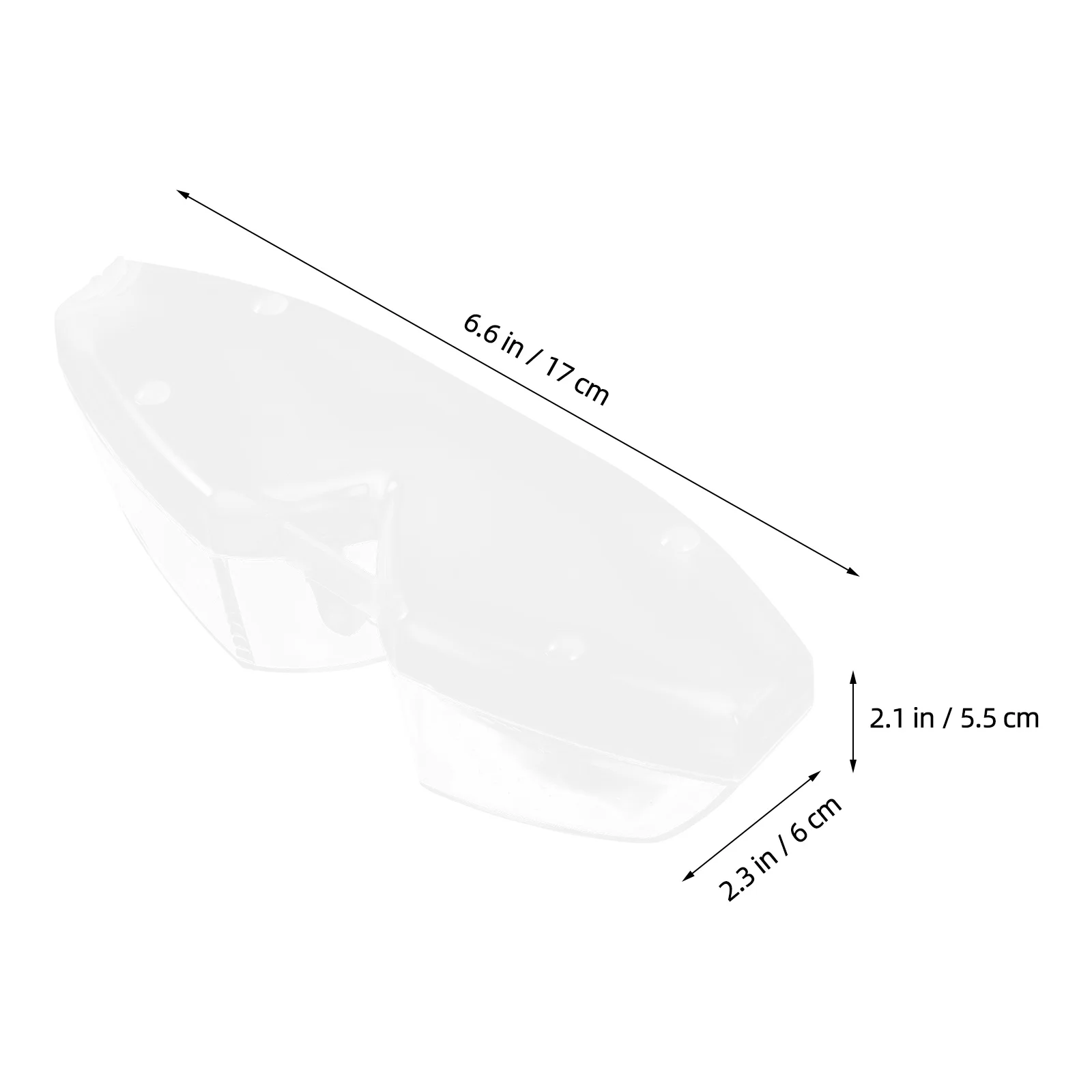 Swimming Goggle Case Clear Plastic Durable Lightweight Carrying Box Practical Storage Protective Swim Eyewear Container