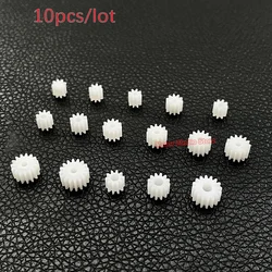10pcs/lot 0.5M Plastic Gear 8/9/10/11/12/13/14/15/16 Teeth Toy RC Model Car hole Fit 0.8mm/1mm/1.5mm/2mm/3mm Shaft Pinion Gear