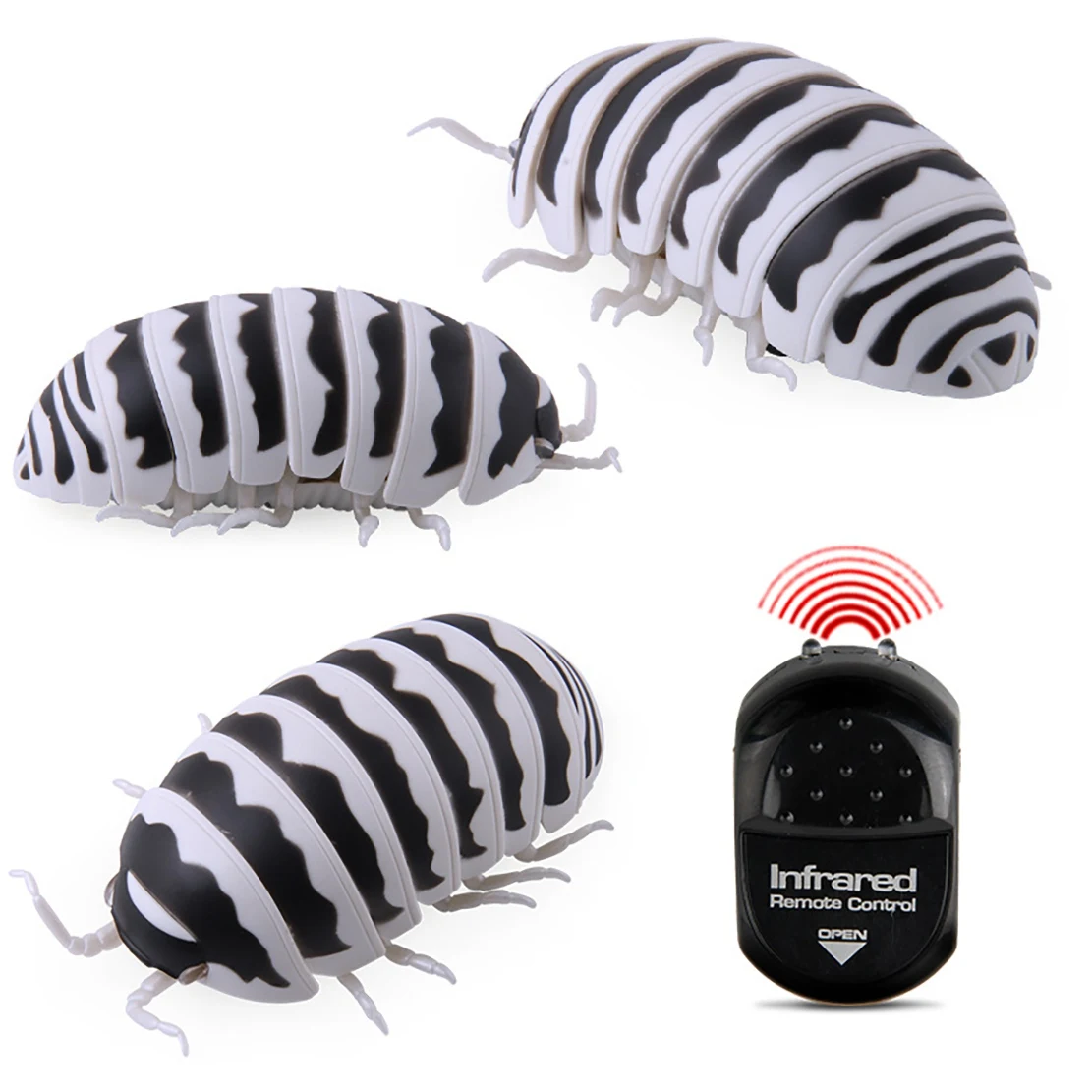 Simulation Remote Control PillBug Toy Realistic Novelty Tricky Toy for Children Kids Birthday Gift Toy RC Animal Toy A