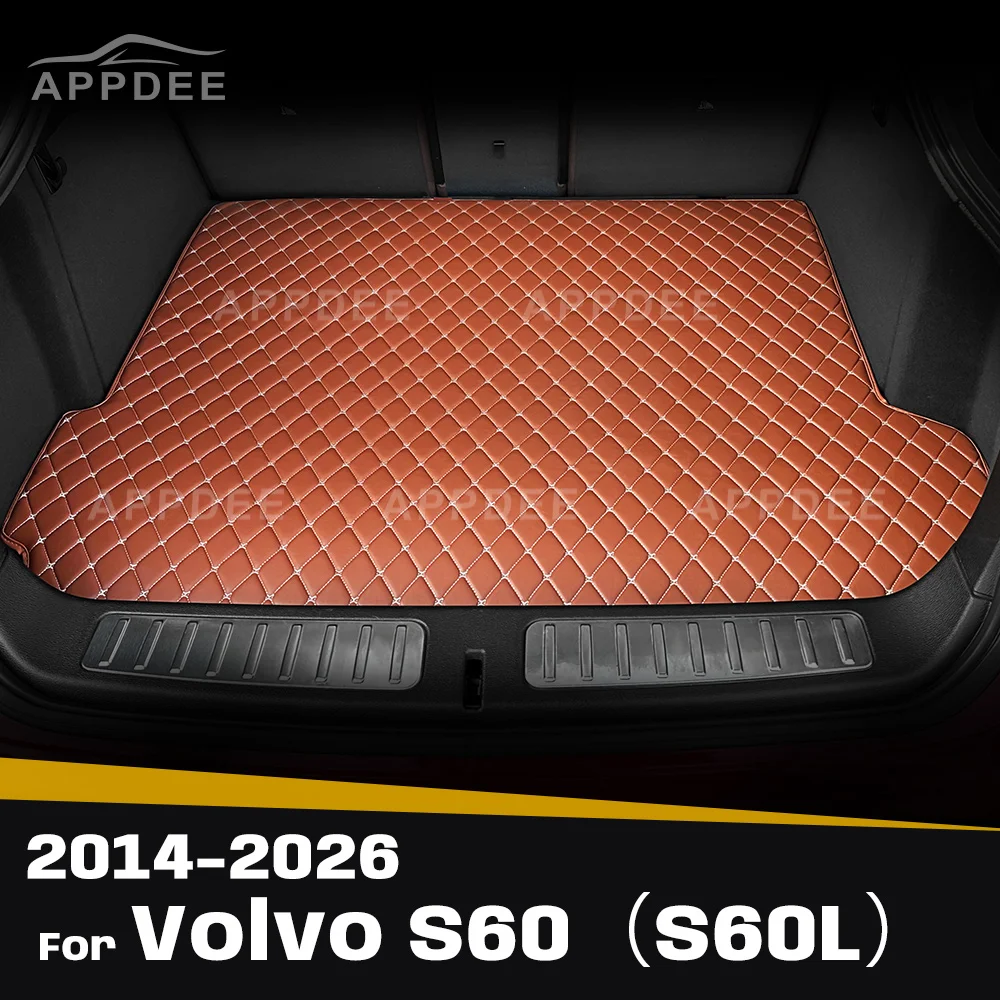 Car Trunk Mat For Volvo S60（S60L）2014-2026 2025 24 23 22 21 20 19 18 17 16 15 Custom Car Accessories Auto Interior Decoration
