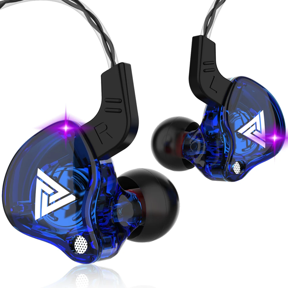 Original QKZ AK6 In-Ear-Kopfhörer 6, dynamische Treibereinheit, Kopfhörer mit Mikrofon, Stereo, Sport, HiFi, Subwoofer, Headset, Monitor-Ohrhörer