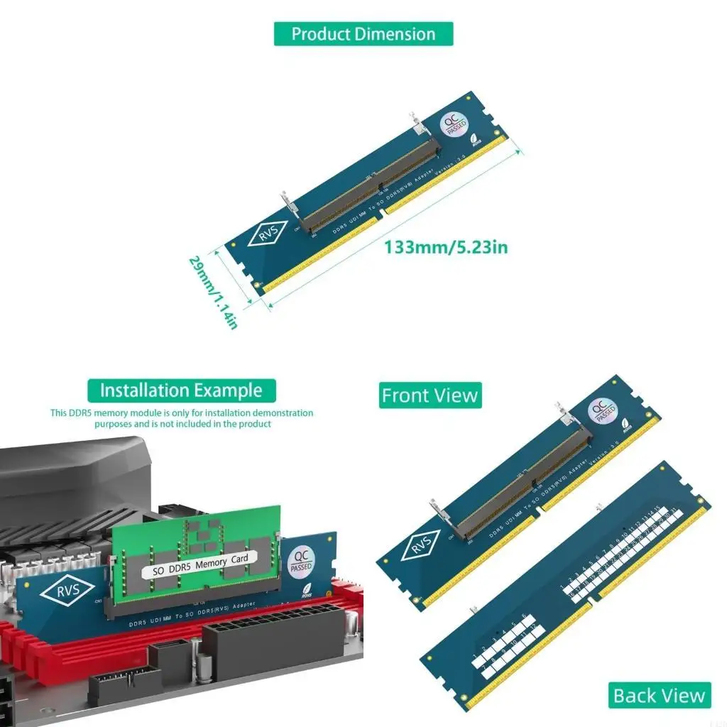 

F42D Высокочастотный ноутбук SO DDR5 в DDR5 DIMM-адаптер для универсального использования на компьютере