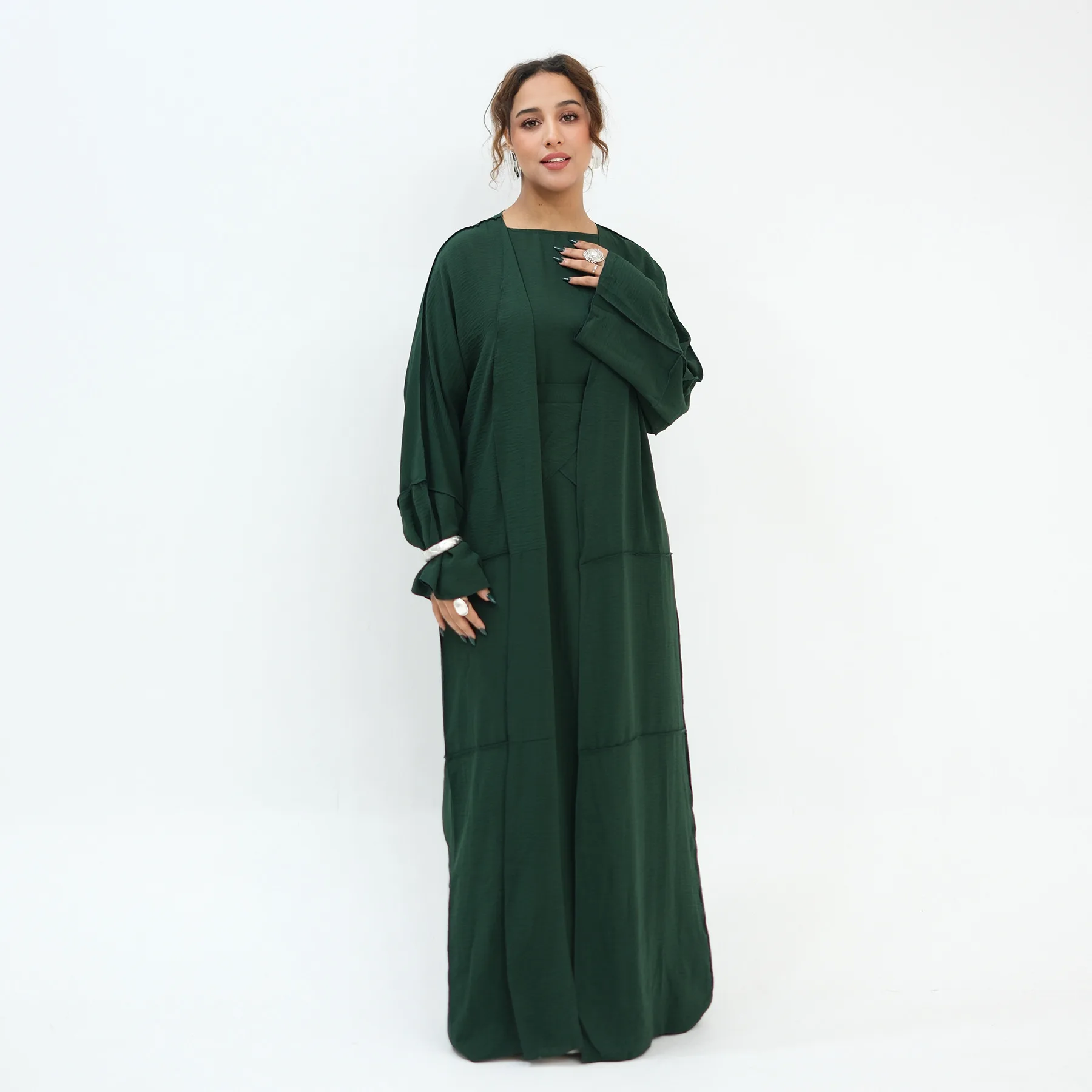 

Muslim Set Women Abaya Morocco Caftan Dress Musulman Ensembles Cadigan Eid Kebaya Ramadan Kimono Jalabiya Robe Islam Clothing