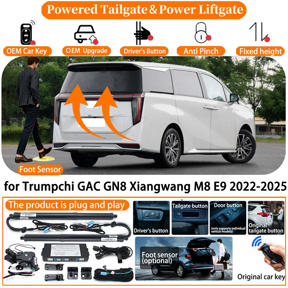 

Car Powered Tailgate system for Trumpchi GAC GN8 Xiangwang M8 E9 2022-2025 Automatic Electric Power Tailgate Tail Gate Lift kit