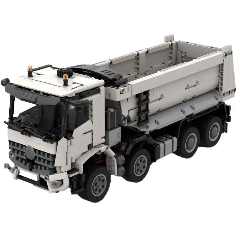 

MOC Technology Dump Truck Trailer TransportCar Model Building Blocks DlY Assemble BricksEngineering Series Toy Children Gift