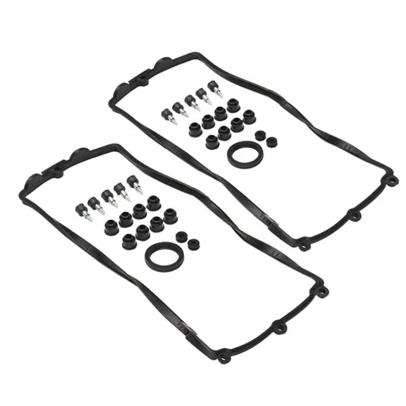 ABTD-Car Engine Valve Cover Gasket Set L+R 11127513194 11127513195 For   545I 550I 645Ci 750Li X5 Replacement Parts 2PCS
