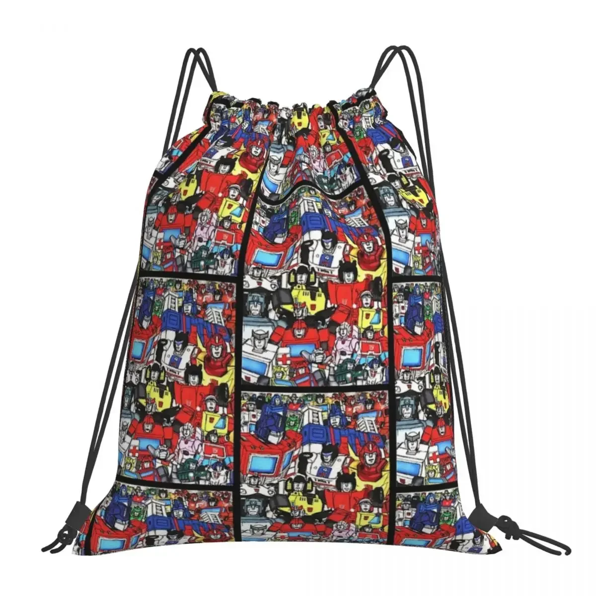 Transformers Autobots Backpacks Portable Drawstring Bags Drawstring Bundle Pocket Sundries Bag Book Bags For Man Woman School