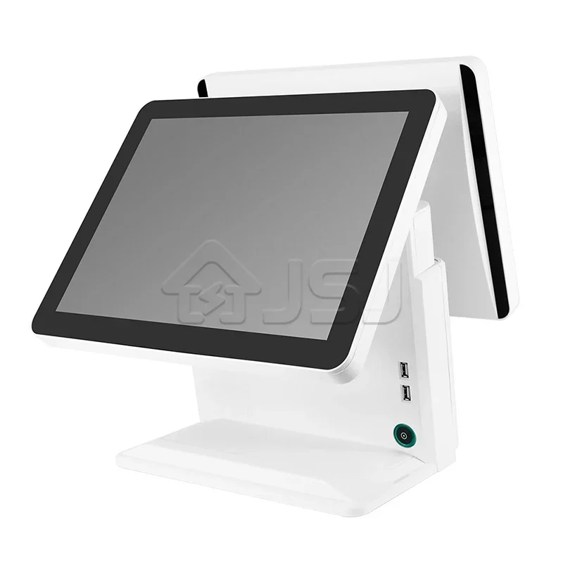 

JSJ62 All In One Point Of Sale Windows Pos Terminal Dual Screen Touch Cash Register Billing Machine Pos System