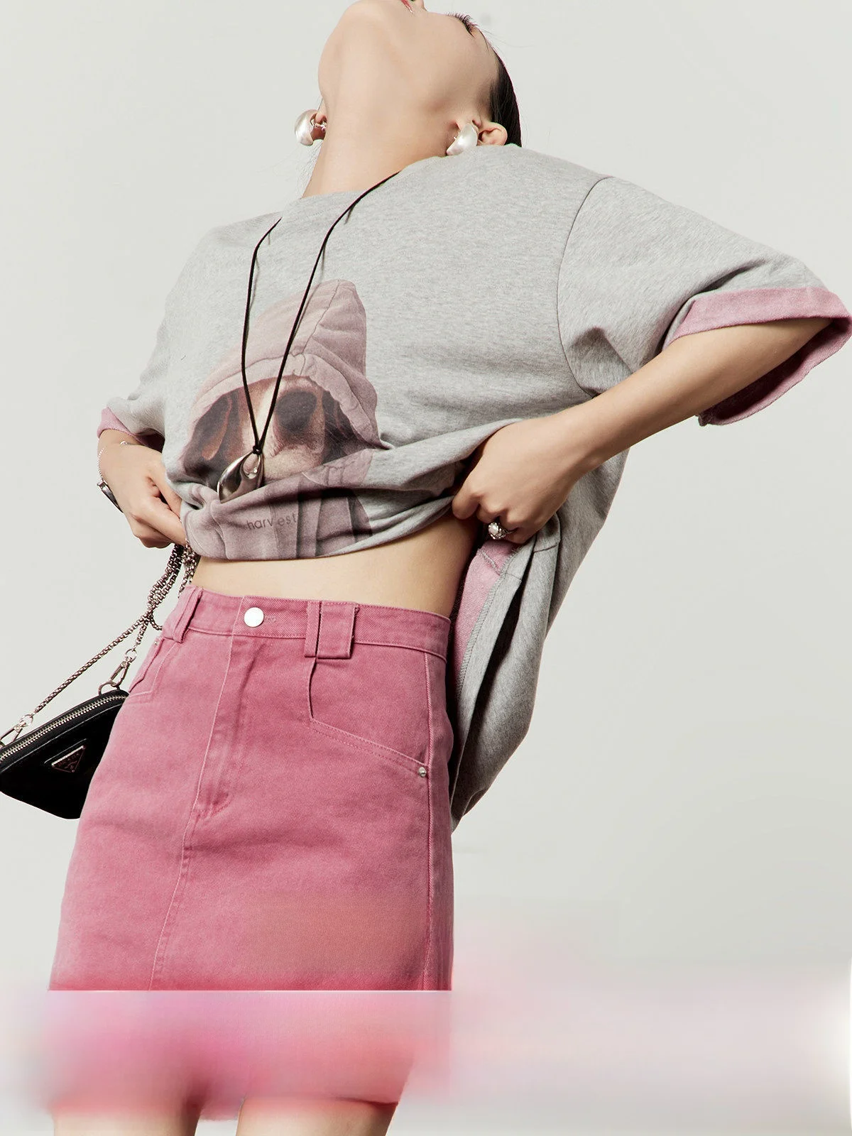 

ay Printed Loose ort Sve T-irt Women's Summer New Sle Lazy Dog Print Slimming Top round Ne Casual Faion