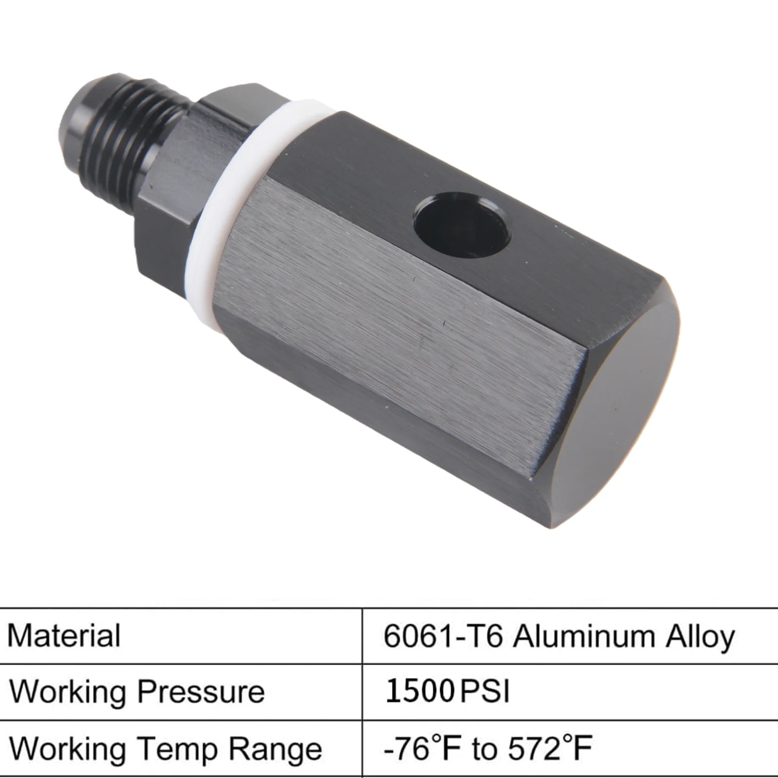 

6AN 8AN 10AN Прокатный клапан, алюминиевый топливный элемент, фитинг для шланга, установленный на баке