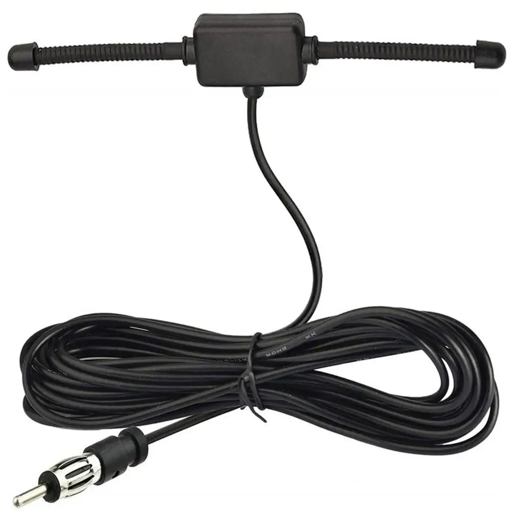 Universal Car Stereo AM FM Dipolo Antena Unidade Receptor, Antena de Rádio Sintonizador para Veículo, Caminhão, SUV, Conector Plug, P3F9