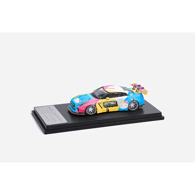 PreSale MC 1:64 LBWK GTR R35 Colorful Limit Diecast Diorama Car Model Collection Miniature Toys