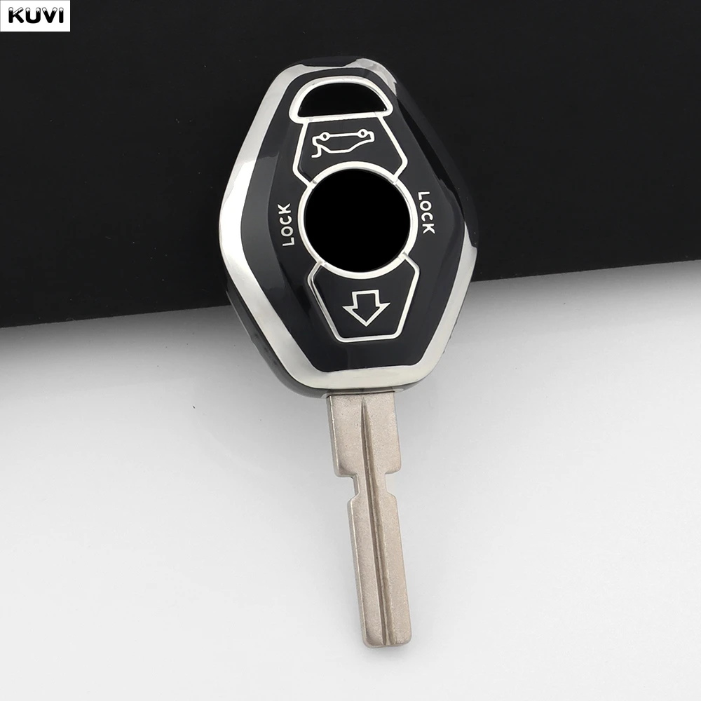 BMW X5 E53 X3 F83 E46 E39 E38 E60 E63 E61 E64 시리즈 3 5 7 330i Z3 Z4 E85 E86 M5 325i 용 TPU 자동차 리모컨 스마트 키 커버 케이스