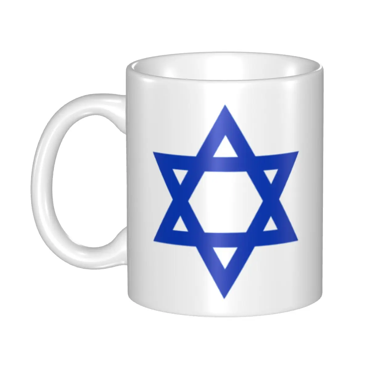 

Personalized Israel Flag Star Of David Coffee Mug DIY Ceramic Tea Milk Cups