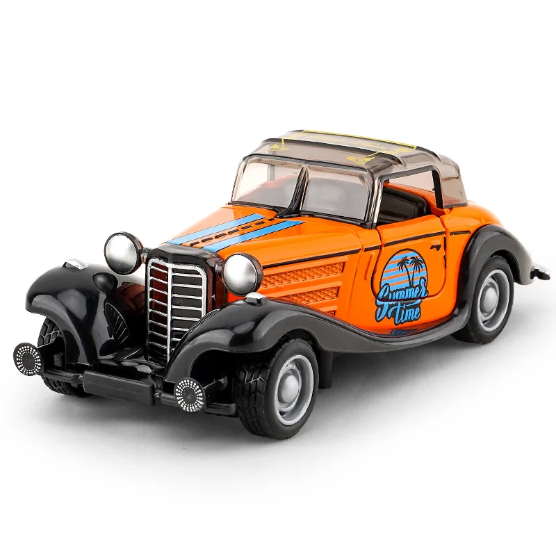 Modelo de vehículo 1:32, coche de juguete súper clásico, colección educativa, puerta abierta, modelo de coche, regalo, coche de regalo