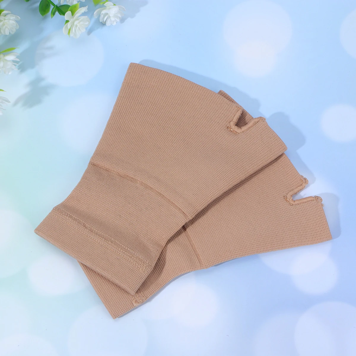 

2 Pairs Fit Wrist Protection Gloves Office Thumb Protector Elastic Breathable Wrap