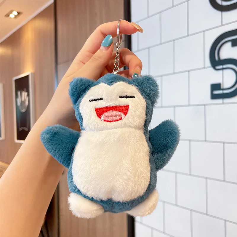 Pokemon Cartoon Keychain Toys Cute Gengar Pikachu Jigglypuff Doll Keyring Kawai Backpack Pendant Kids Charm Toy Gift