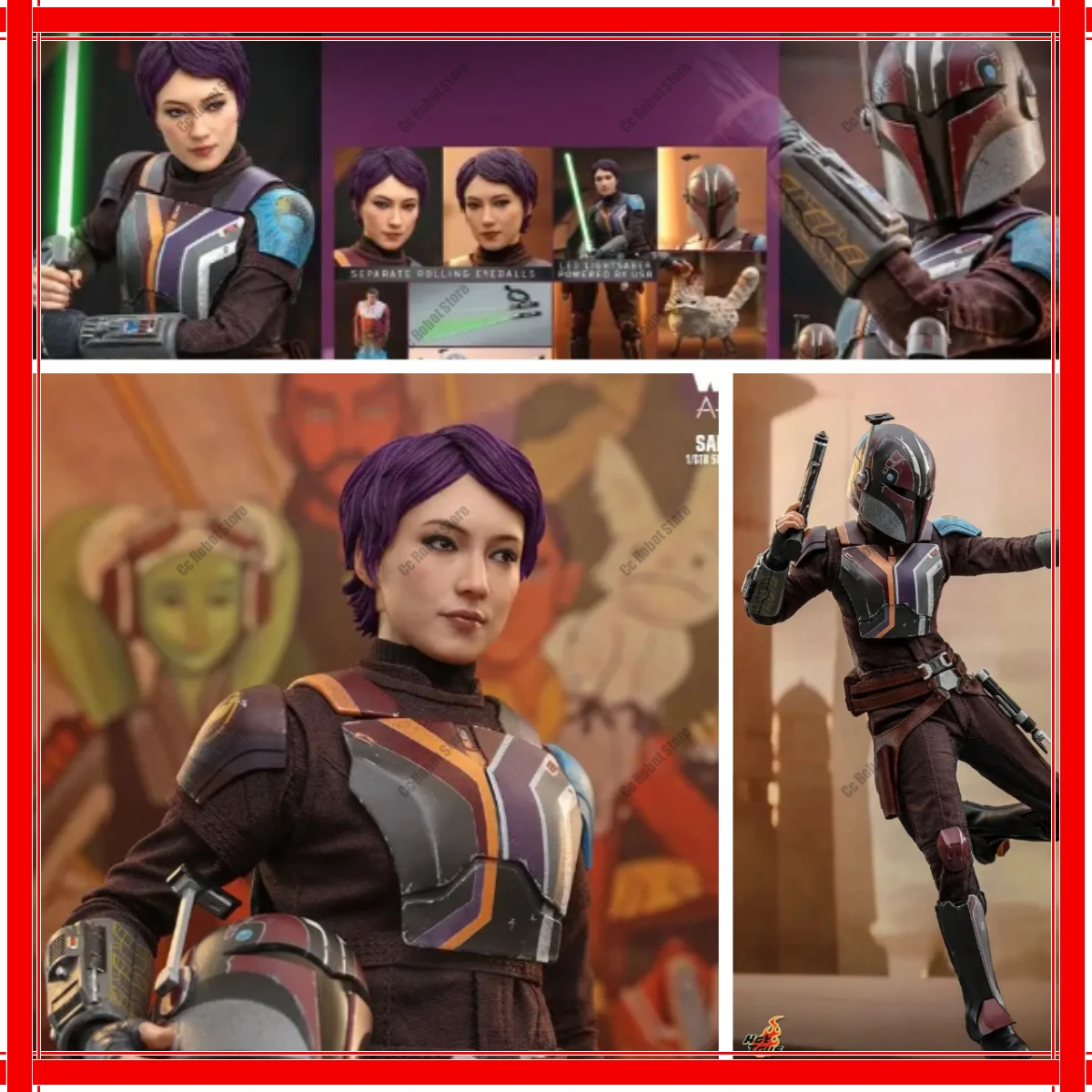 

Оригинальная популярная игрушка 1/6 TMS111 Ahsoka Tano Sabine Wren, в наличии, аниме, подарок, Коллекционная фигурка, модель игрушки