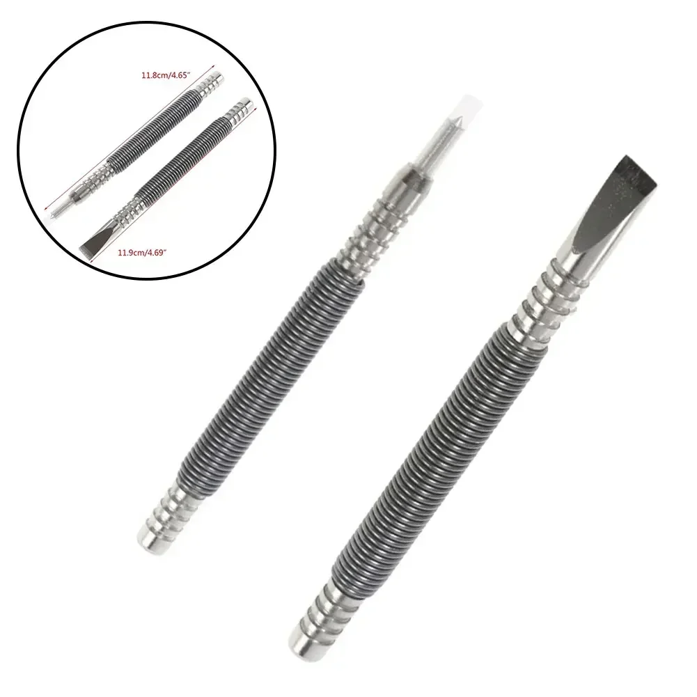 Workshop Hammer Punch Spring Tool Nail 1/8inch & 5/16inch 2 Pcs Double Ended Hammerless High Speed Steel Portable