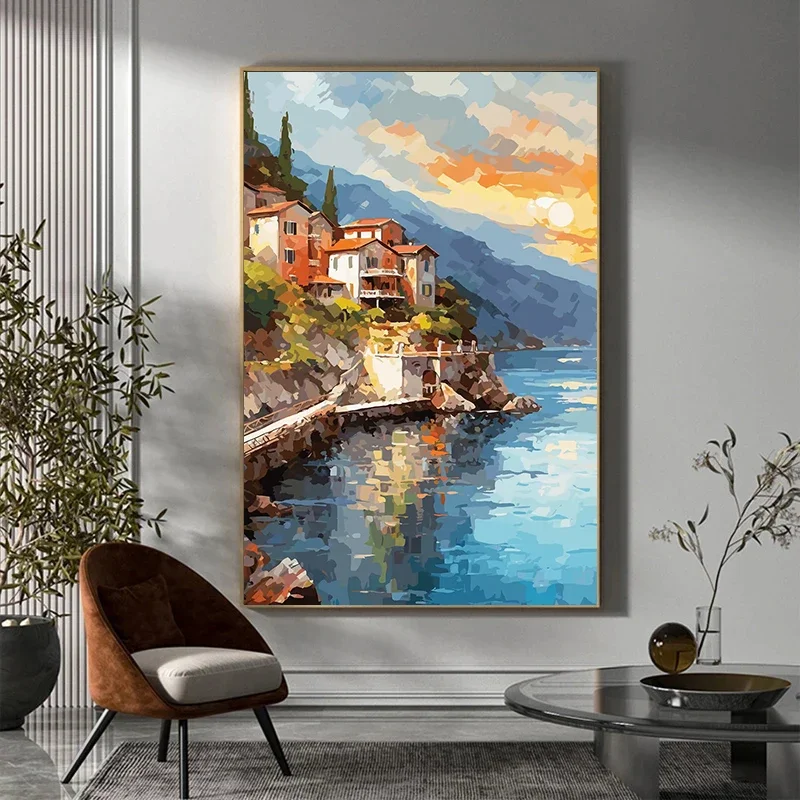 الحديثة الجميلة الساحل الطبيعي السياحية المشهد الفن الملصقات قماش يطبع لوحات حائط غرفة المعيشة غرفة نوم ديكور المنزل