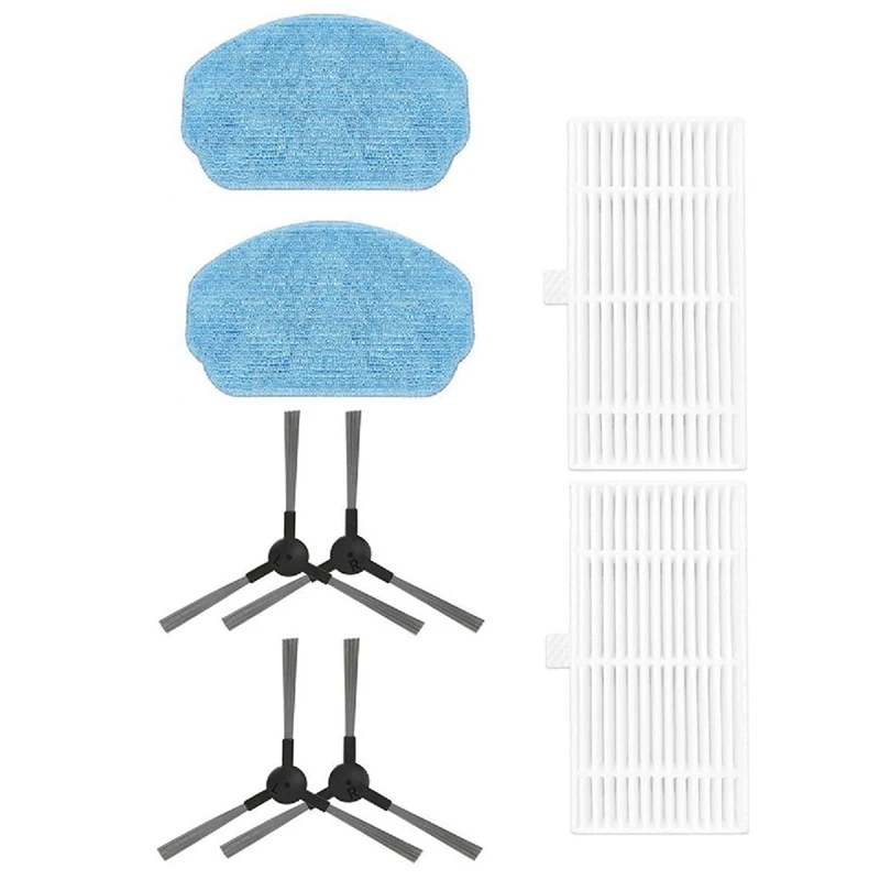 Side Brush Filter Mop Pads Set For BR150/BR151 Robot Vacuum Cleaner Replacement Spare Parts Accessories