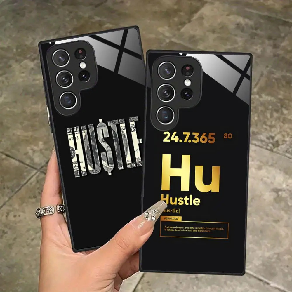 Hustle Patterns Phone Case for Samsung Galaxy S26 S25 S24 S23 S22 S21 S20 Note20 Plus FE Ultra Glass Protective Cover