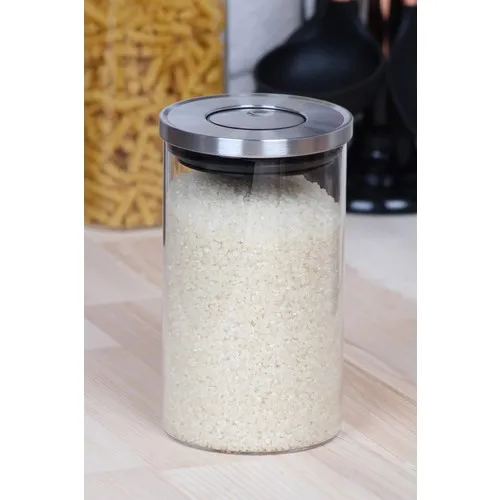 Arow Casa Borosilicate Glass Jar 1000 ml