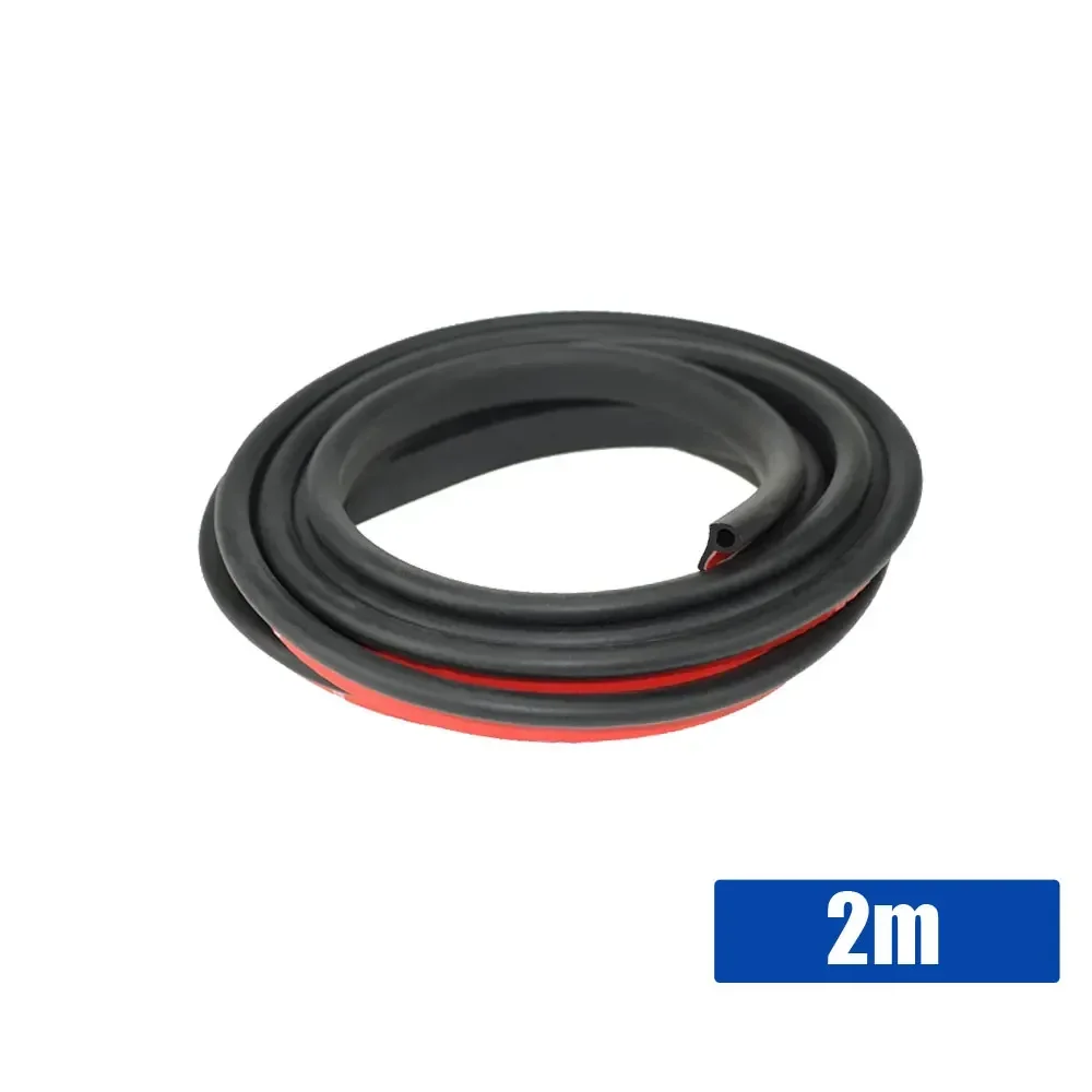 2m Car Anti-dust Engine Cover Seal Edge Trim Soundproofing Seals Accessories Car Door Seal Strip P Type Rubber Weather Stripping