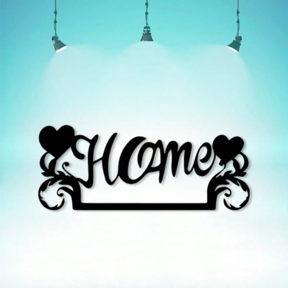 CIFBUY Iron Wall Art Vintage Heart Shape Rustproof Metal Sign For Home Living Room Bedroom Valentine Gift