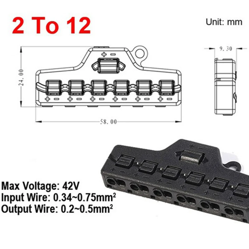 3/6 portas push-in rápido fio conector distribuição fiação cabo divisor para iluminação led bloco terminal de alta qualidade