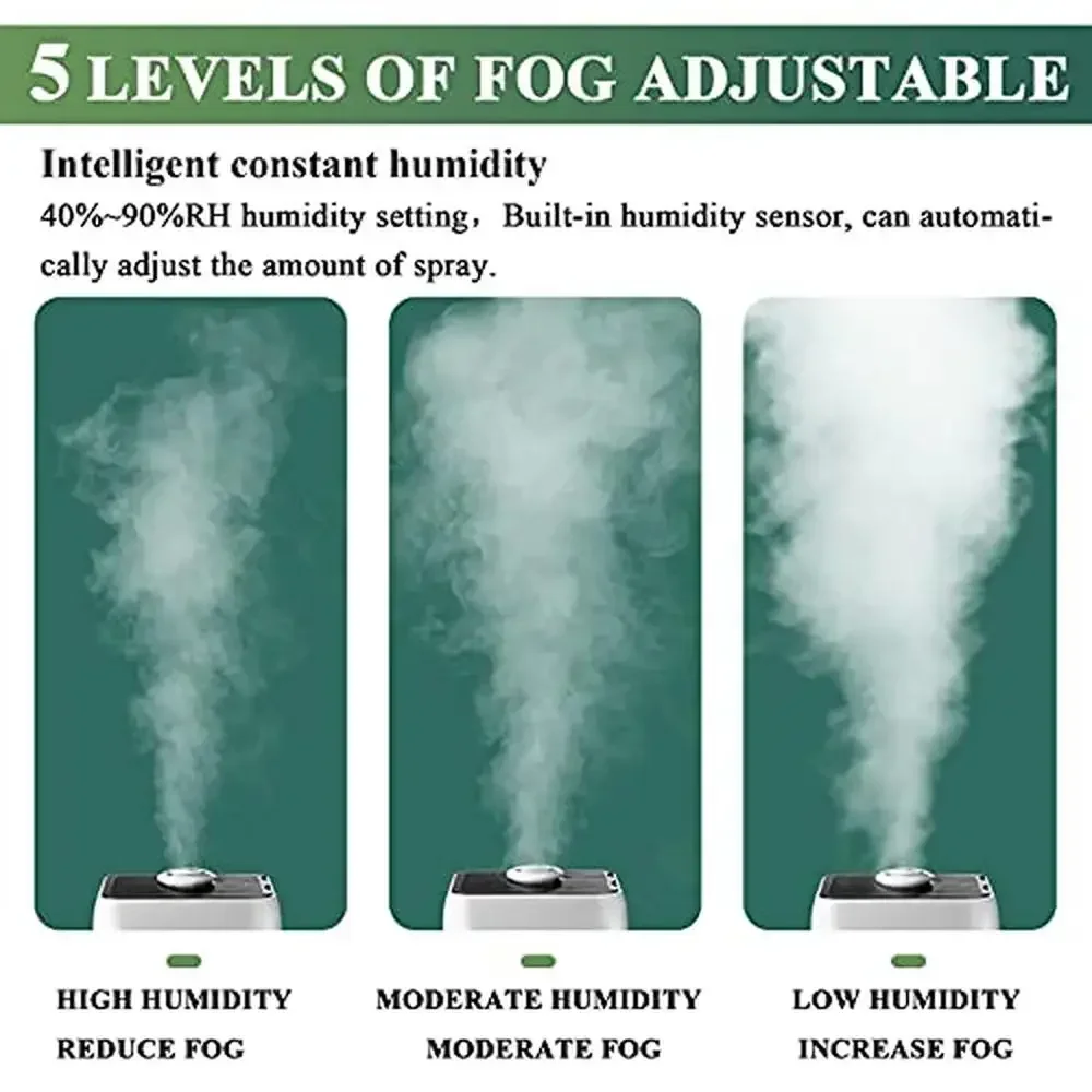 2000 مللي/ساعة مرطب مياه علوي 23.8L منزل صناعي تجاري كامل 1800 مللي/ساعة 12 ساعة وقت التشغيل 45-95% RH تحكم ذكي