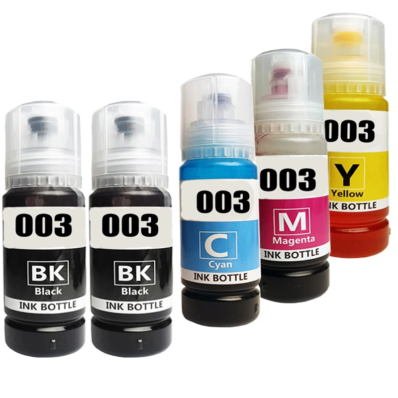 

Dye ink 003 Refill ink kit for Epson L1110 L1210 L1216 L1250 L1256 L3100 L3101 L3106 L3110 L3210 L3150 L3250 L5190