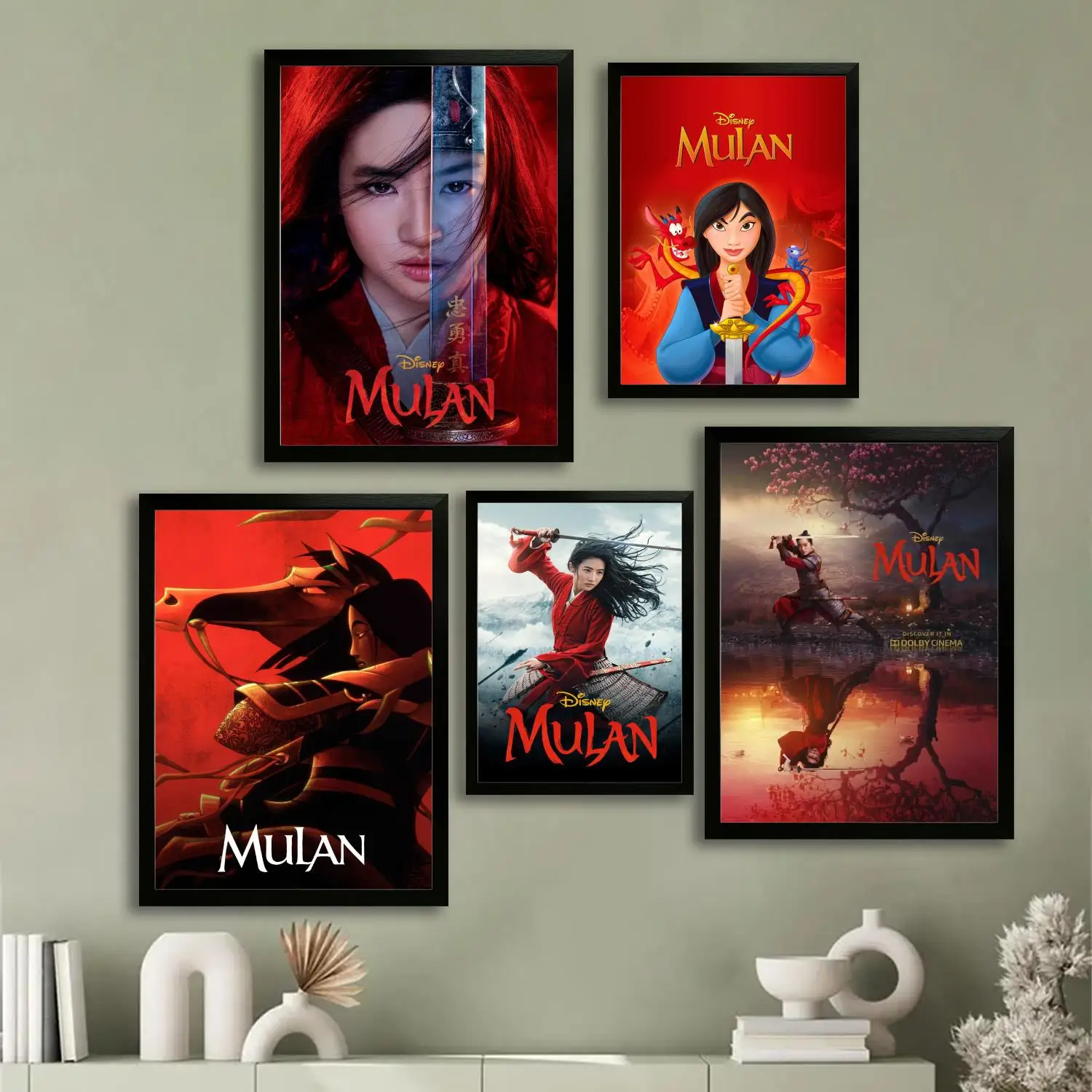 ملصق فني من القماش Mulan II، لوحة فنية جدارية، طباعة صور، عائلة حديثة، ديكور غرفة النوم، ملصقات، لوحة زخرفية #1