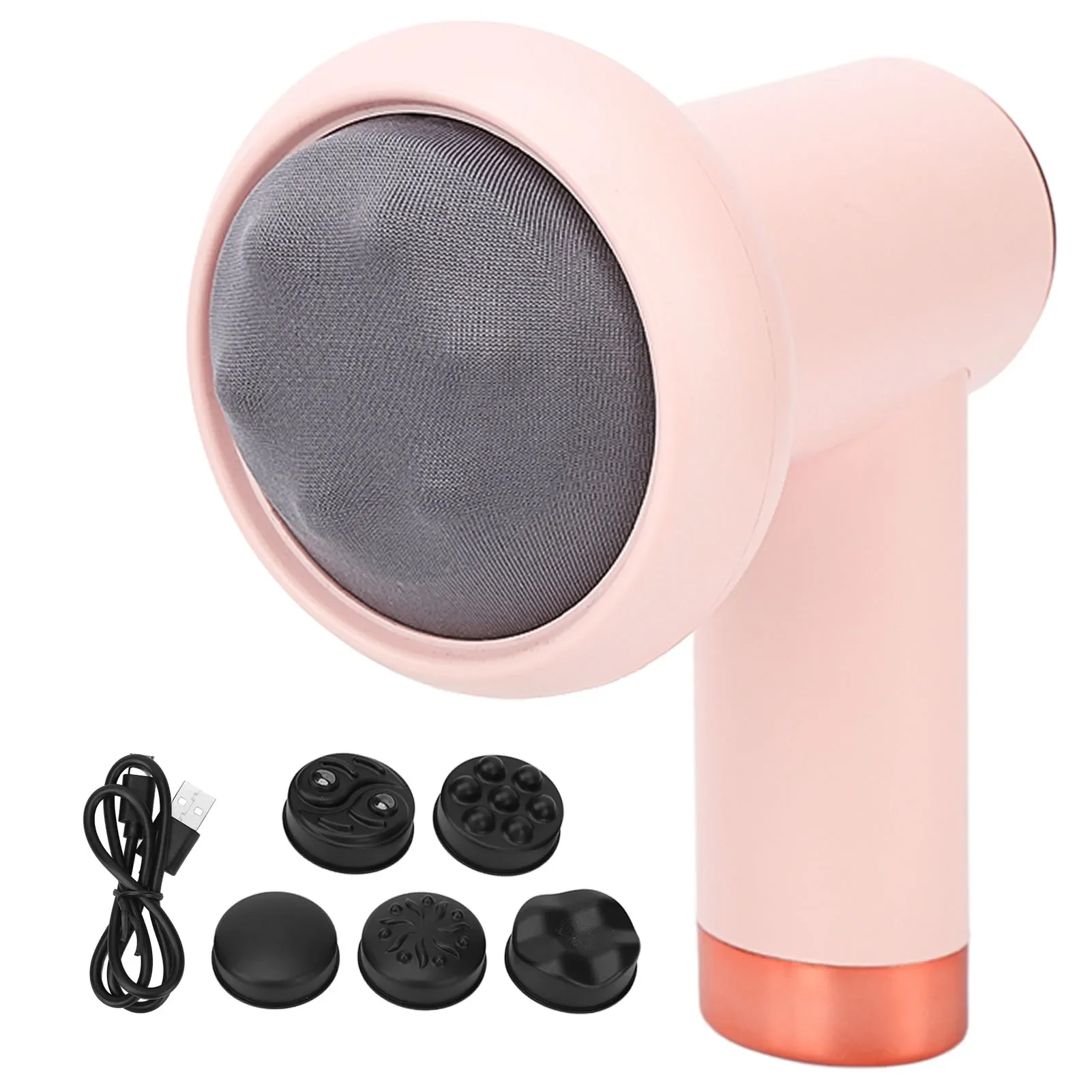 Body Sculpting Machine Draadloze handheld 6-niveaus Gewichtsverlies Vetverbranding Trillingen Cellulite Massager met 5 massagekoppen