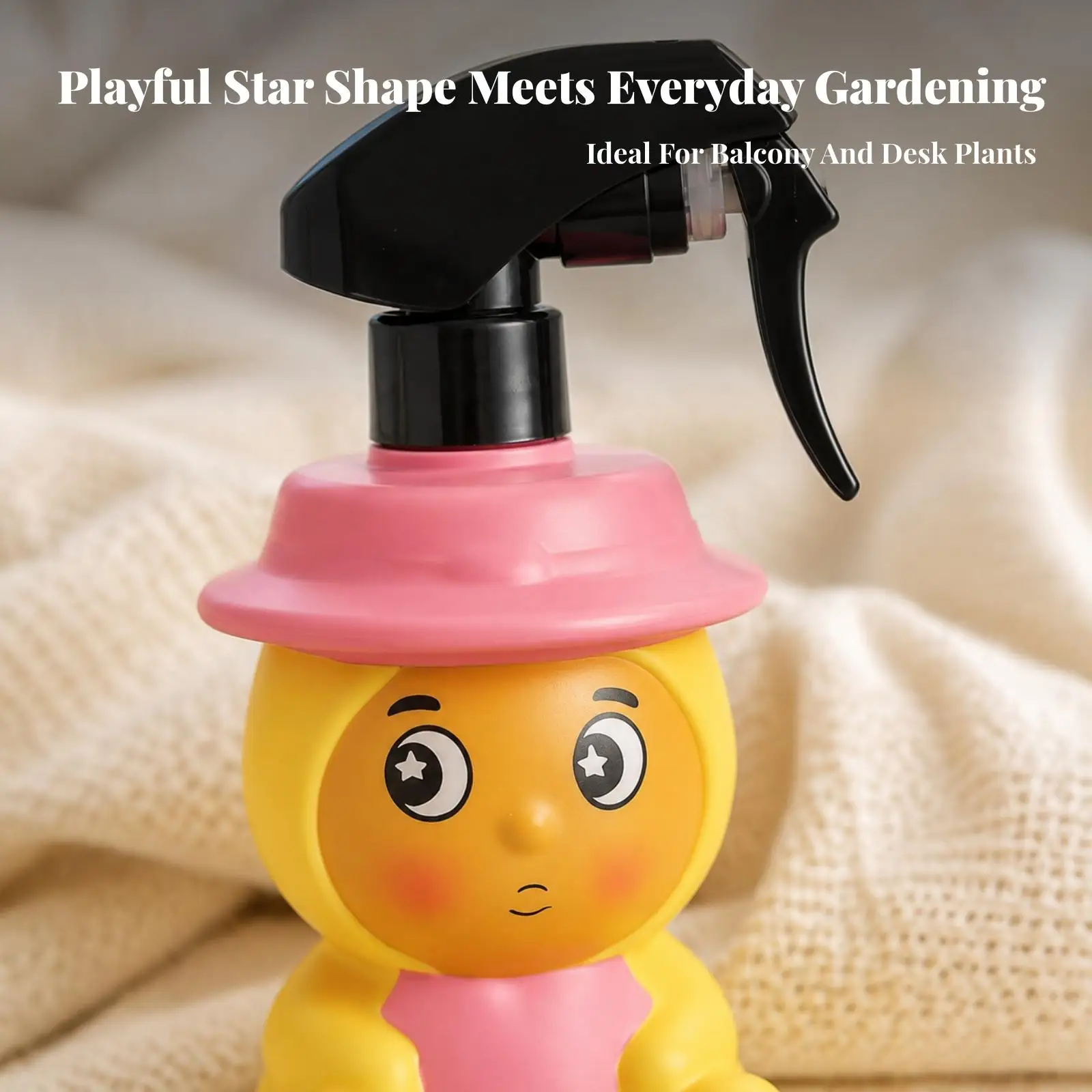 Cute Star-Character Plant Sprayer Portable Cartoon Spray Bottle Lightweight