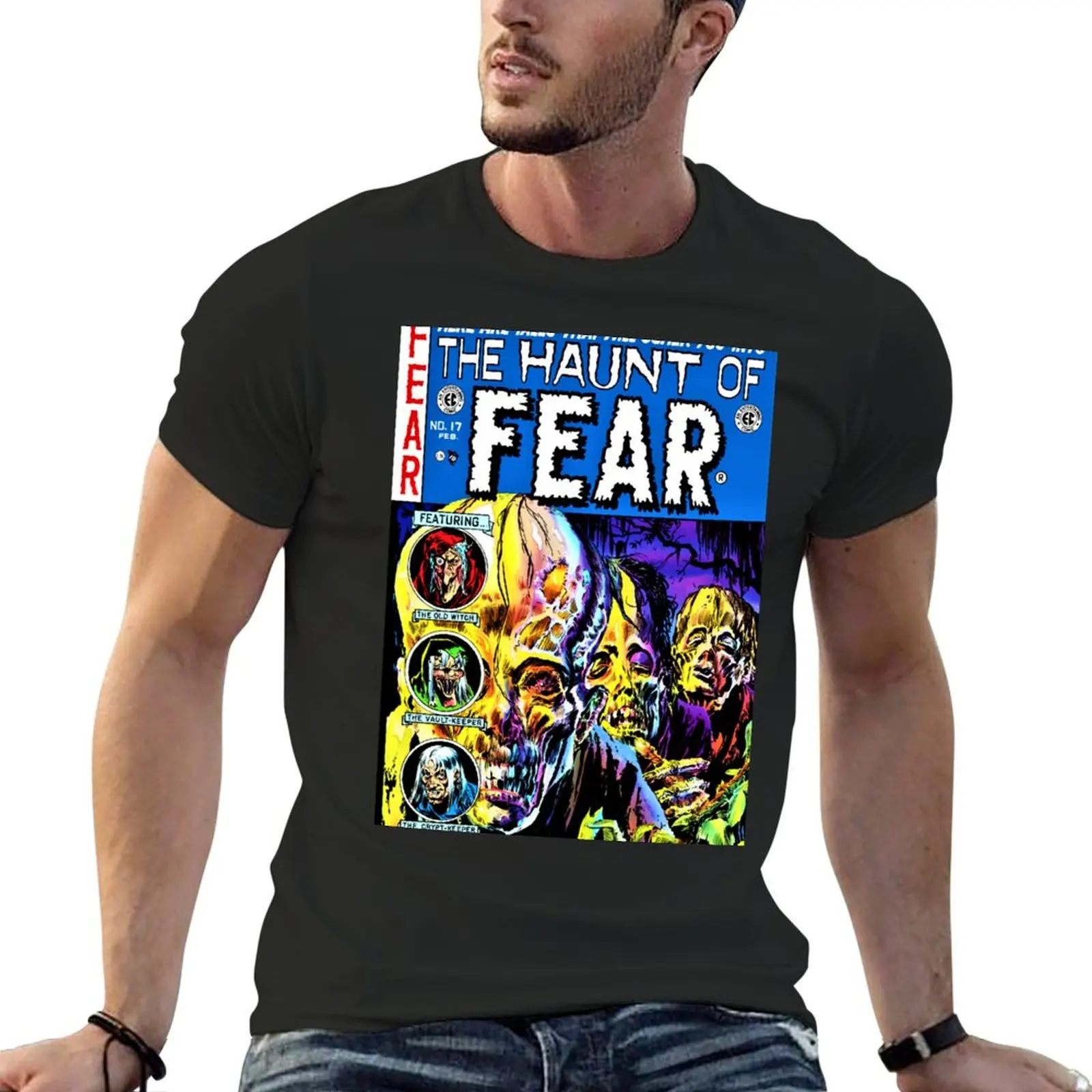 

Haunting Fear! T-Shirt heavyweights oversized mens funny t shirts