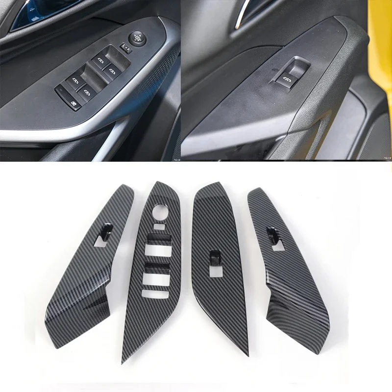 For Chevrolet Trax 2024+  Air Condition Outlet Console Gear panle Head Window swtich Panel ABS carbonfiber interior Accessories