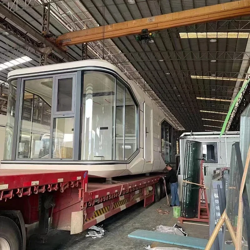 منزل وحدات فاخر مقاوم للماء - هيكل حاوية فولاذية جاهزة للمناطق ذات المناطق الخلابة #3