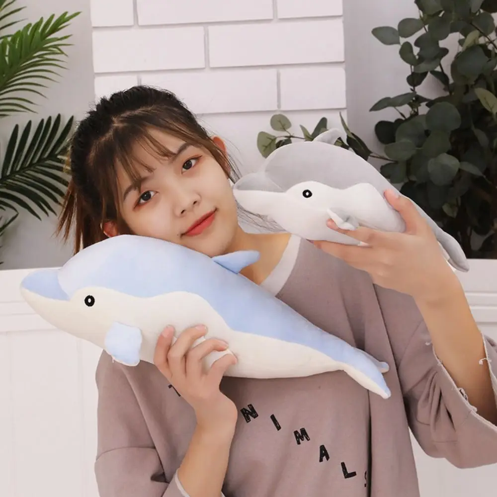 Home Room Decor Sleeping Pillow Kids Toys Baby Kids Dolphin Plush Toys Stuffed Toys Stuffed Ocean Animals Doll Pillow Cushion